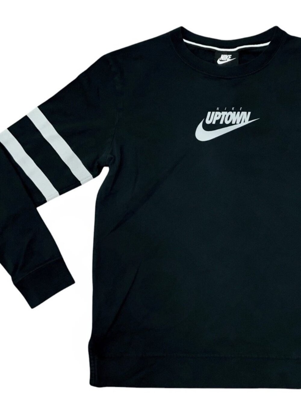 Nike Uptown Center Swoosh Shirt  Red Rose Black Long Sleeve Size XL . Good Condi